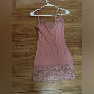 Pink Lace Bodycon Dress